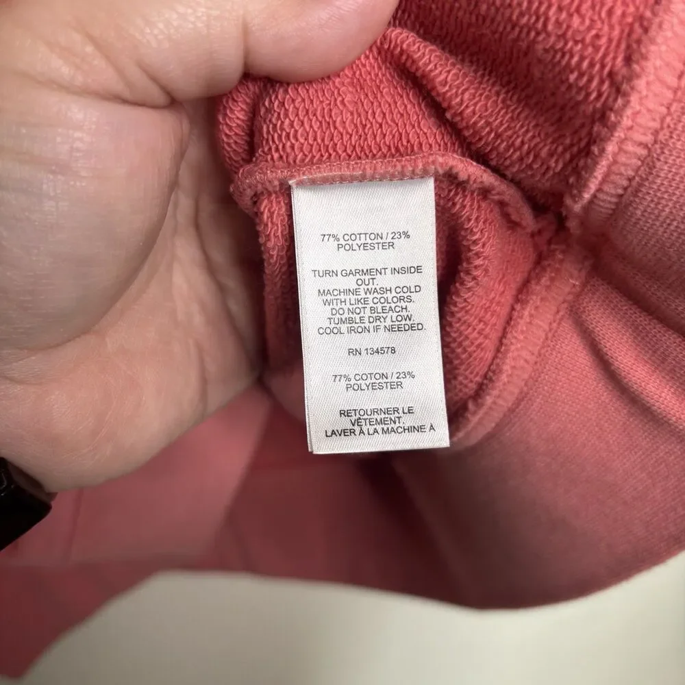Vineyard Vines Fashion Knits Core Blank Mens Sweatshirt Crew Neck Salmon Large